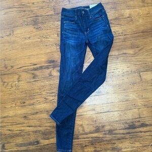 American Eagle Outfitters Dark Blue Skinny Jeans